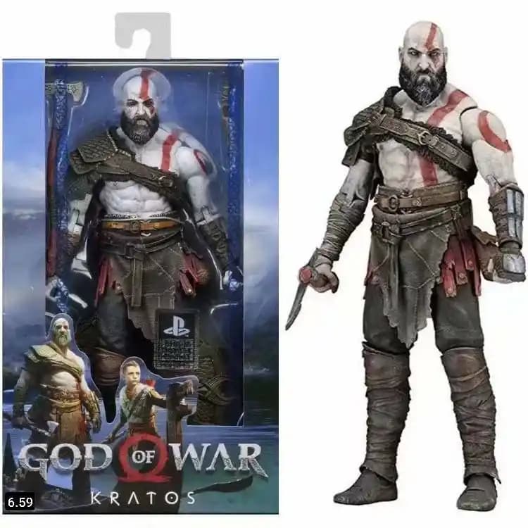 اکشن فیگور مفصلی کریتوس با تبر برند نکا NECA god of war Kratos