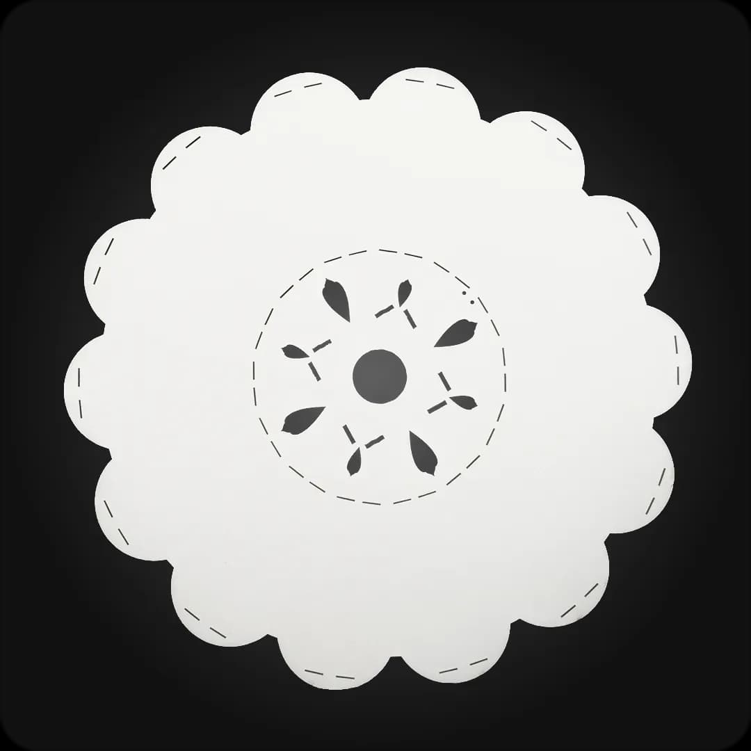 شاسی بک لایت خورشیدی طرح گل دوبل