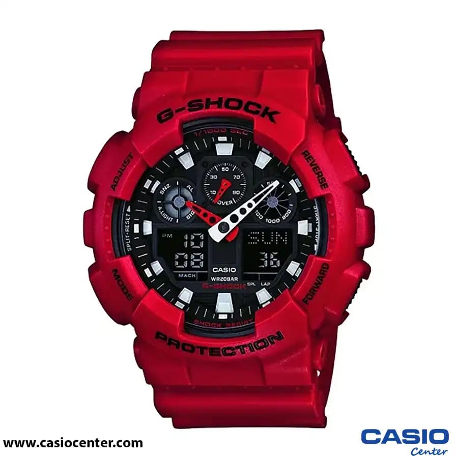 ساعت مچی مردانه کاسیو جیشاک کوارتز GA-100B-4A — تصویر ۳