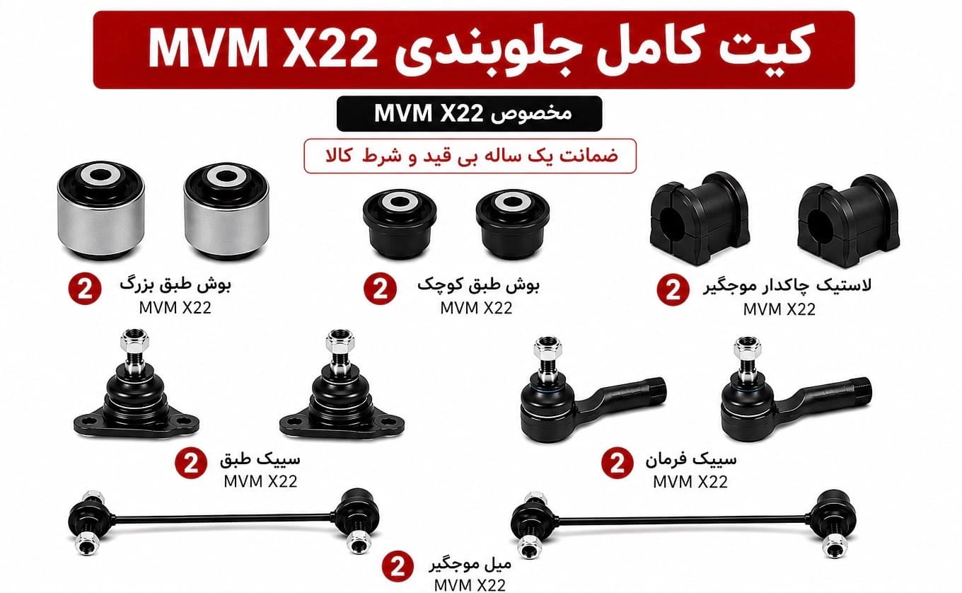 کیت کامل جلوبندی MVM X22