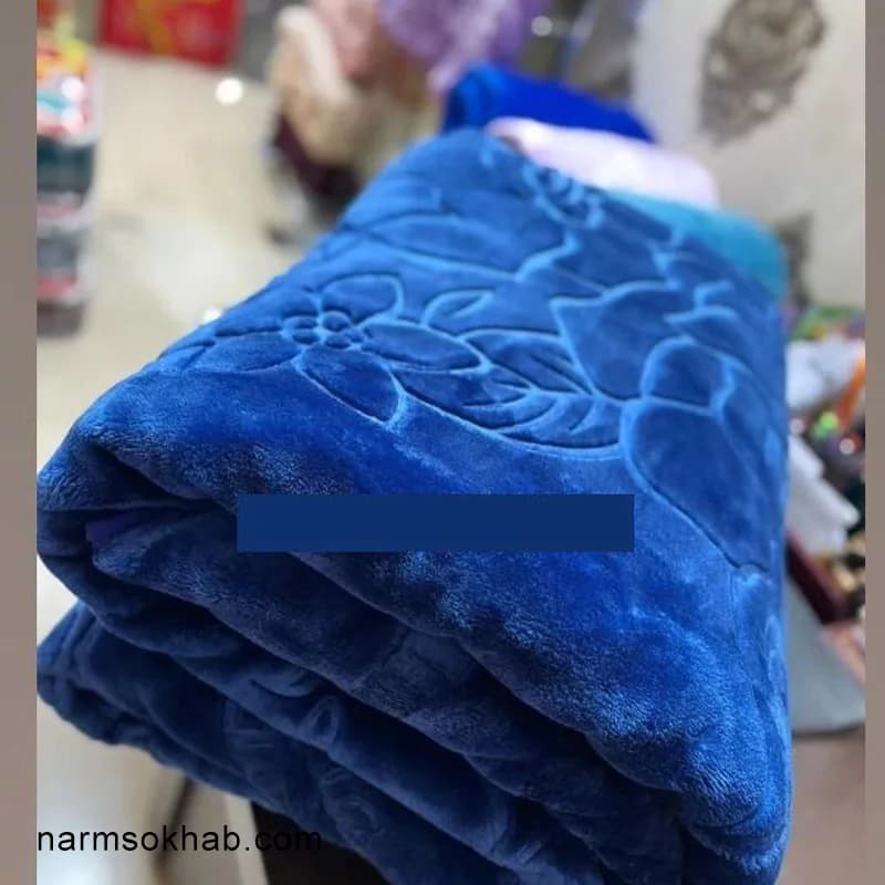 پتو دونفره نرمین الوان و تک رنگ + عمده