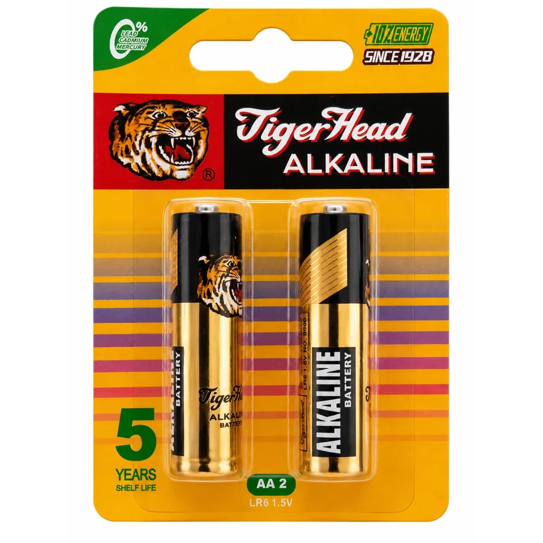 باتری قلمی آلکالاین تایگر هد بسته 2 عددی (AA 1.5V)