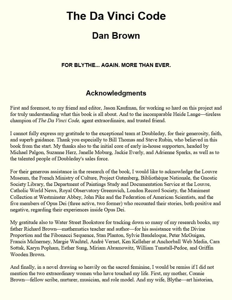 کتاب The Da Vinci Code (رمز داوینچی) نسخه انگلیسی PDF | دن براون (Dan Brown)
