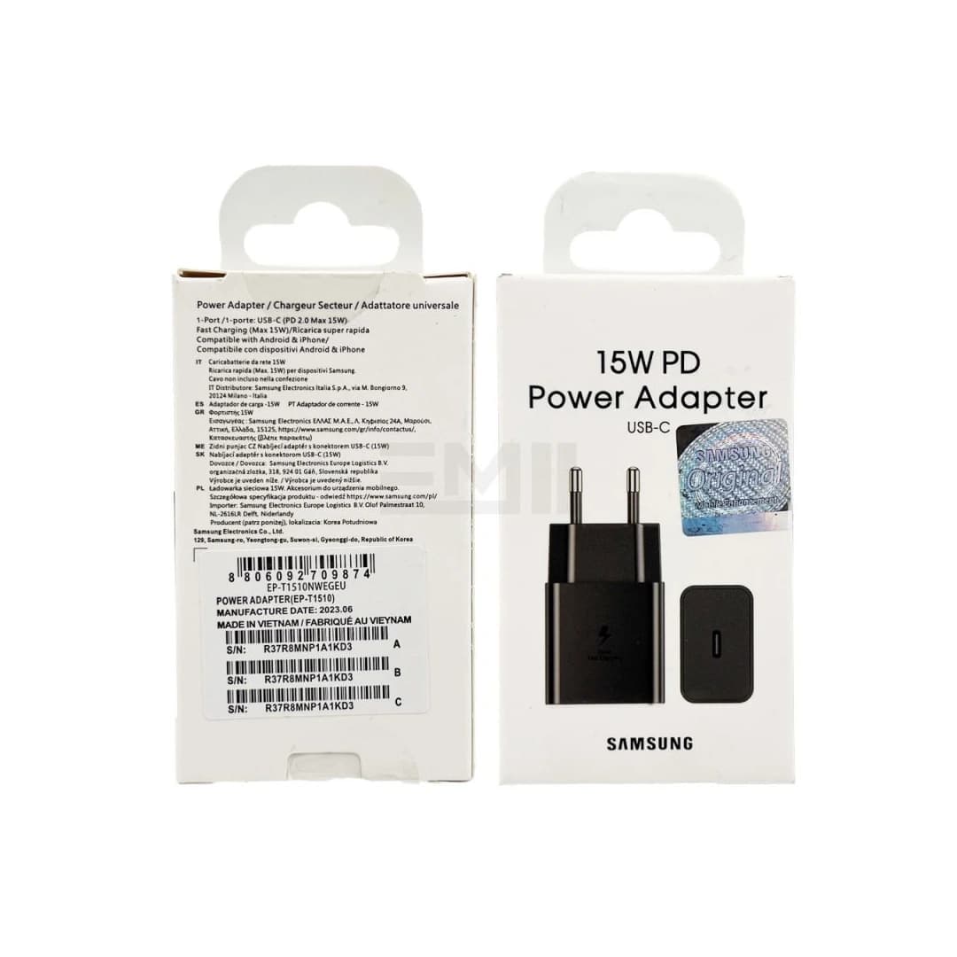 شارژر دیواری اورجینال سامسونگ 15 وات PD USB-C
