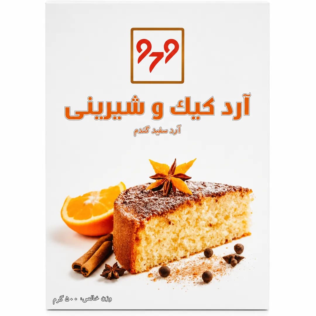 آرد سفید گندم کیک و شیرینی ۹۷۹ آروین ۵۰۰ گرمی