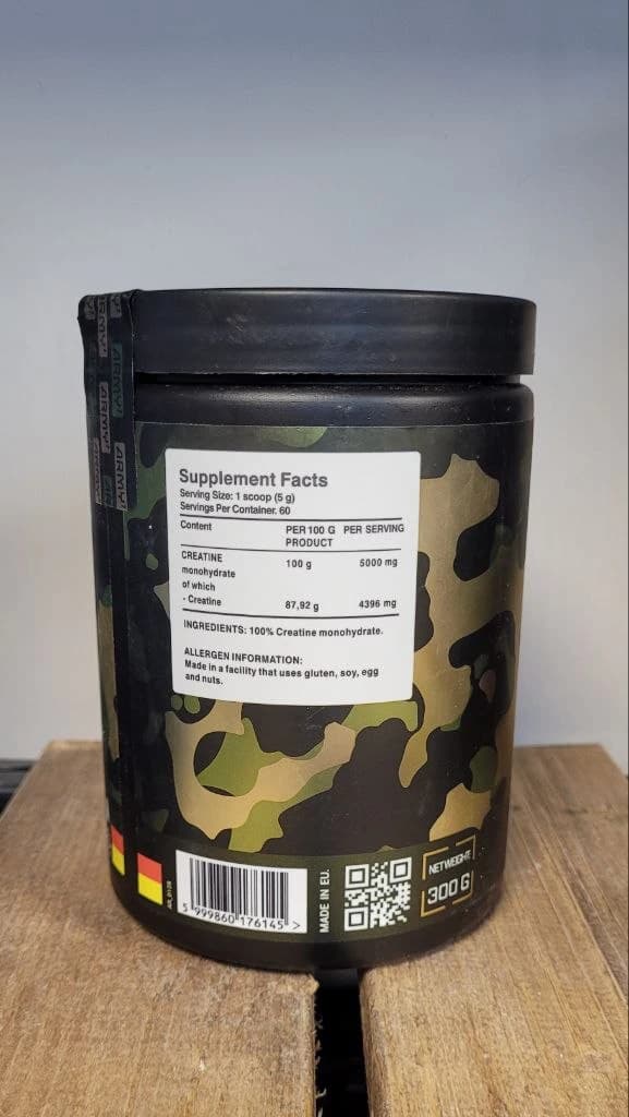 کراتین ارتشی ARMY ۳۰۰ گرمی — تصویر ۲