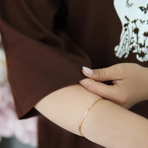 تیشرت لانگ رنگی گربه پروانه – 599 — تصویر ۲