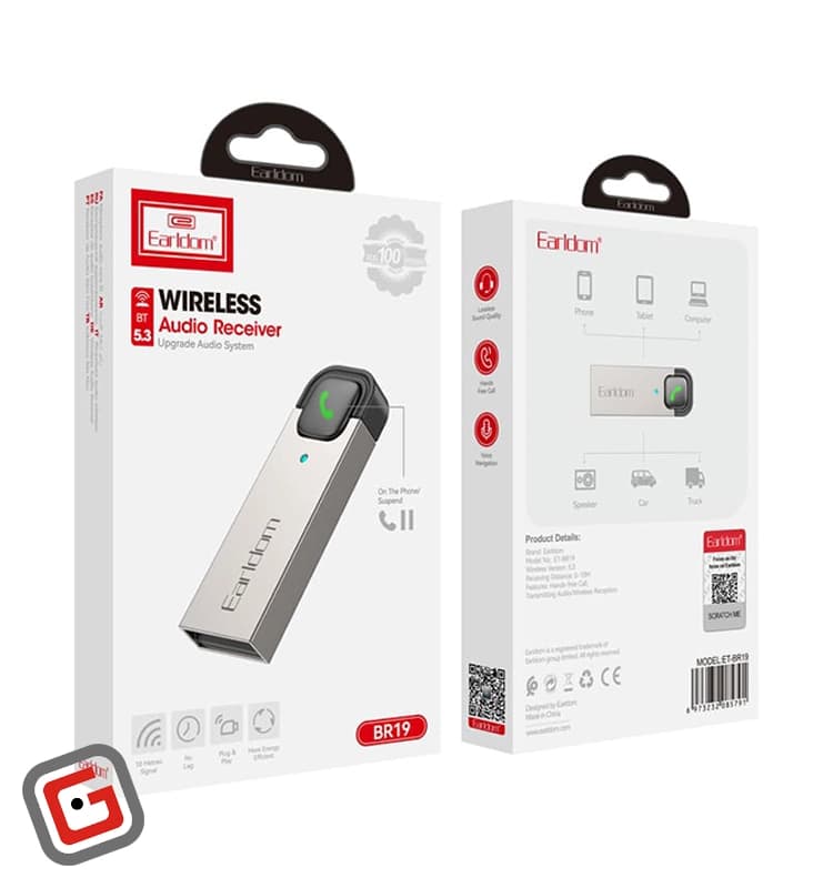 دانگل گیرنده بلوتوث Earldom BR19 Audio Receiver اورجینال — تصویر ۲