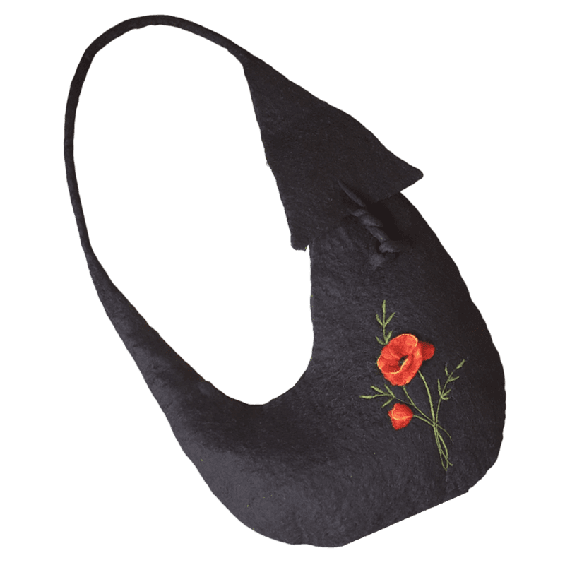 Felt anemone Embossed Fantasy Design Bag – Hoorfelt Brand
