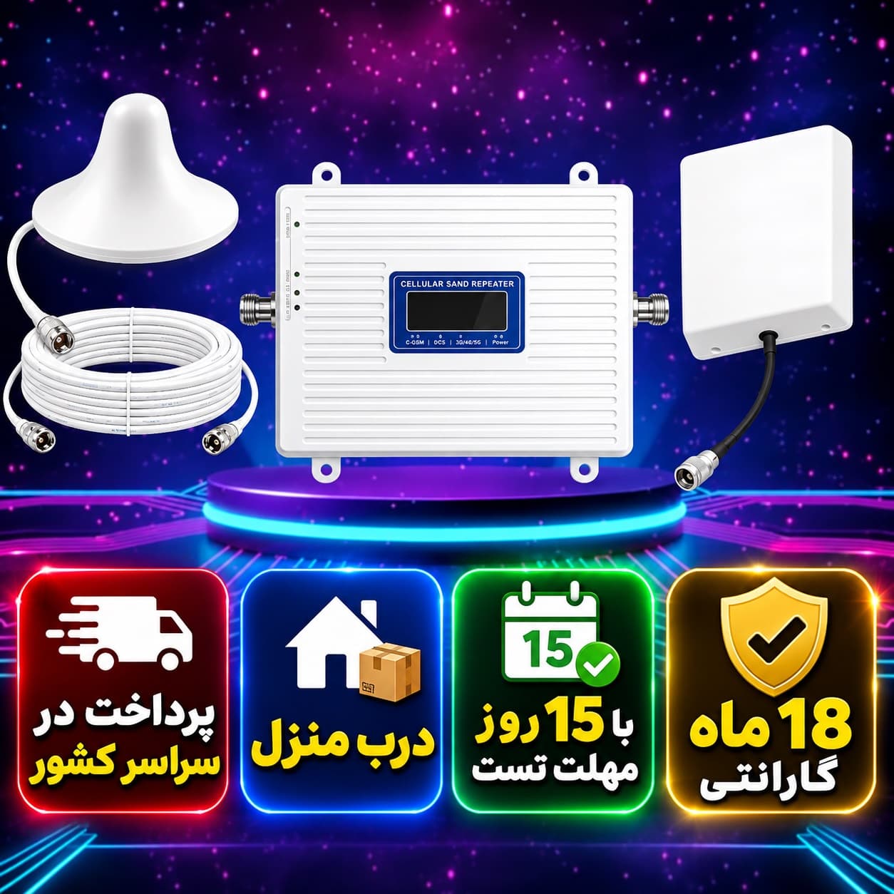 دستگاه تقویت آنتن موبایل Kathrein مدل TWYC4G توان ۱۰۰۰mw — تصویر ۳