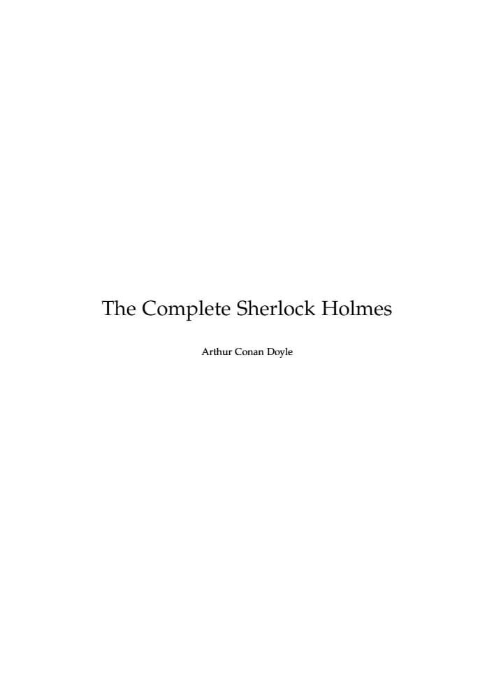 کتاب Sherlock Holmes (شرلوک هلمز – ۵ کتاب) نسخه انگلیسی PDF | آرتور کانن دویل (Arthur Conan Doyle)