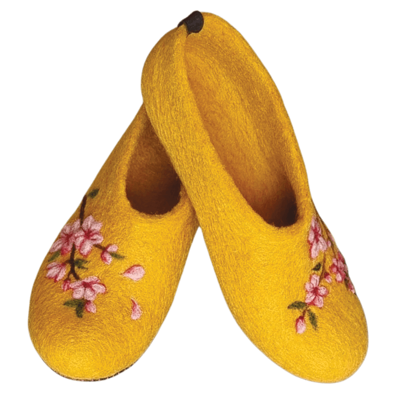 Flat Blossom Felt Slippers – Hoorfelt Brand — تصویر ۵