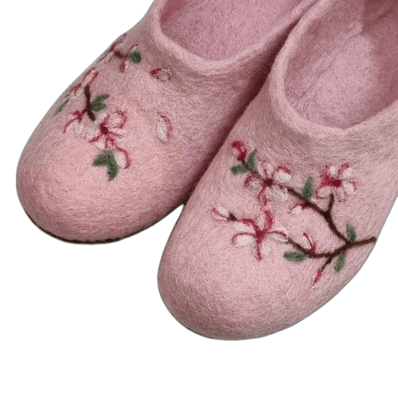 Flat Blossom Felt Slippers – Hoorfelt Brand — تصویر ۸
