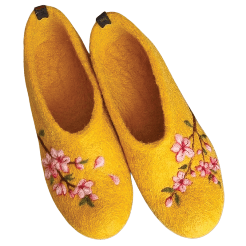 Flat Blossom Felt Slippers – Hoorfelt Brand