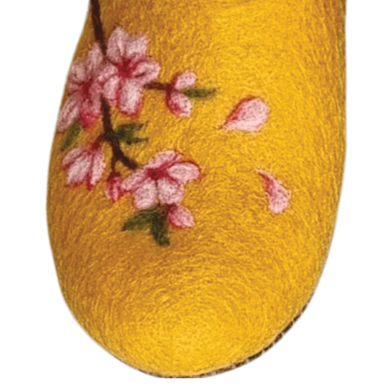 Flat Blossom Felt Slippers – Hoorfelt Brand — تصویر ۶