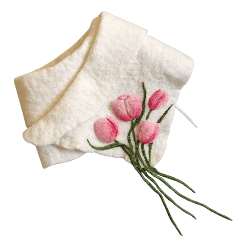 Hoorfelt Brand Collar Scarf – Tulip Design