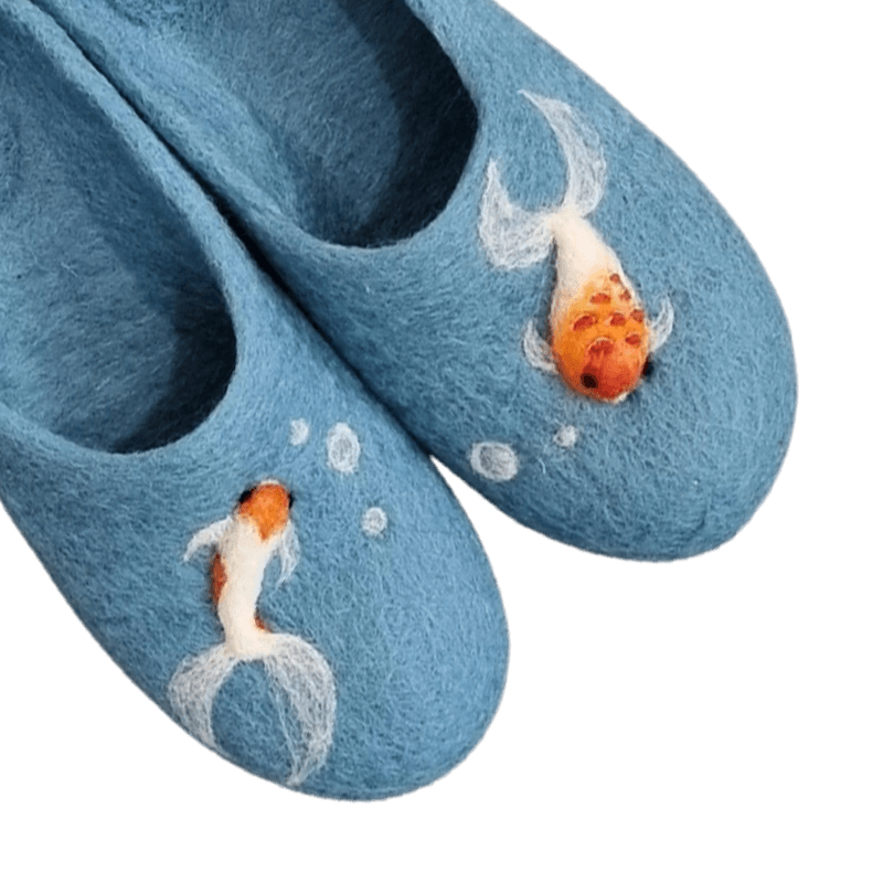 Felt Slippers Fish Design – Hoorfelt Brand — تصویر ۲