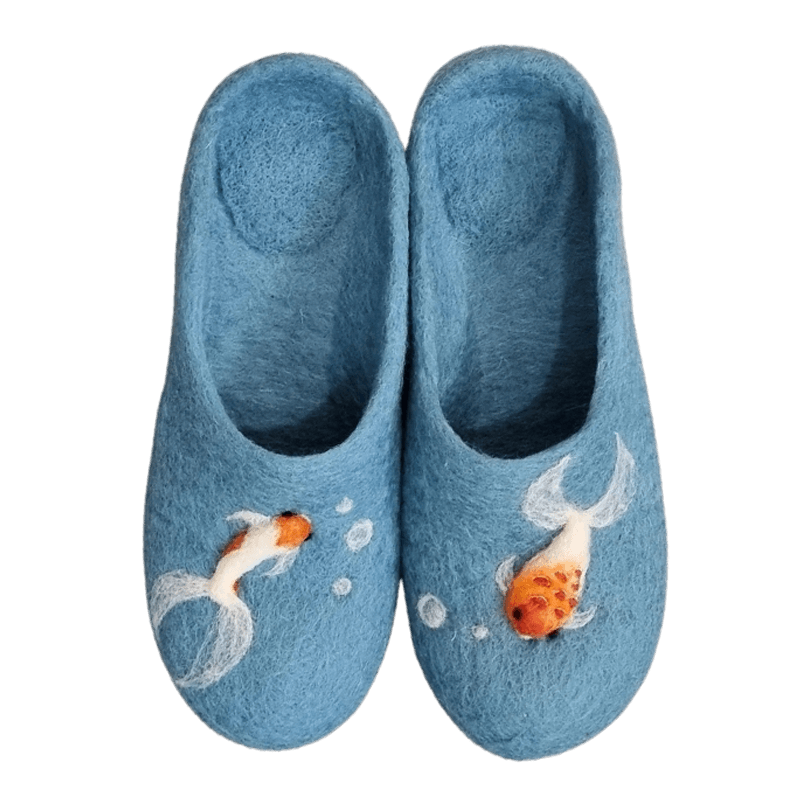 Felt Slippers Fish Design – Hoorfelt Brand
