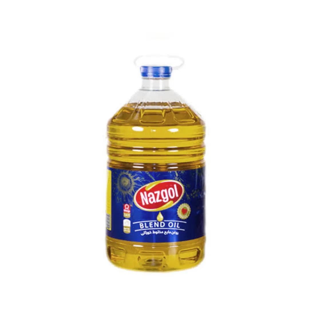 روغن مایع مخلوط خوراکی نازگل مقدار ۴۵۰۰ گرم (مخصوص پختوپز و سالاد)