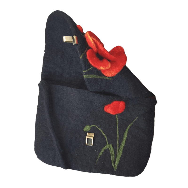 Felt Bag Poppy 3 – Hoorfelt Brand — تصویر ۲