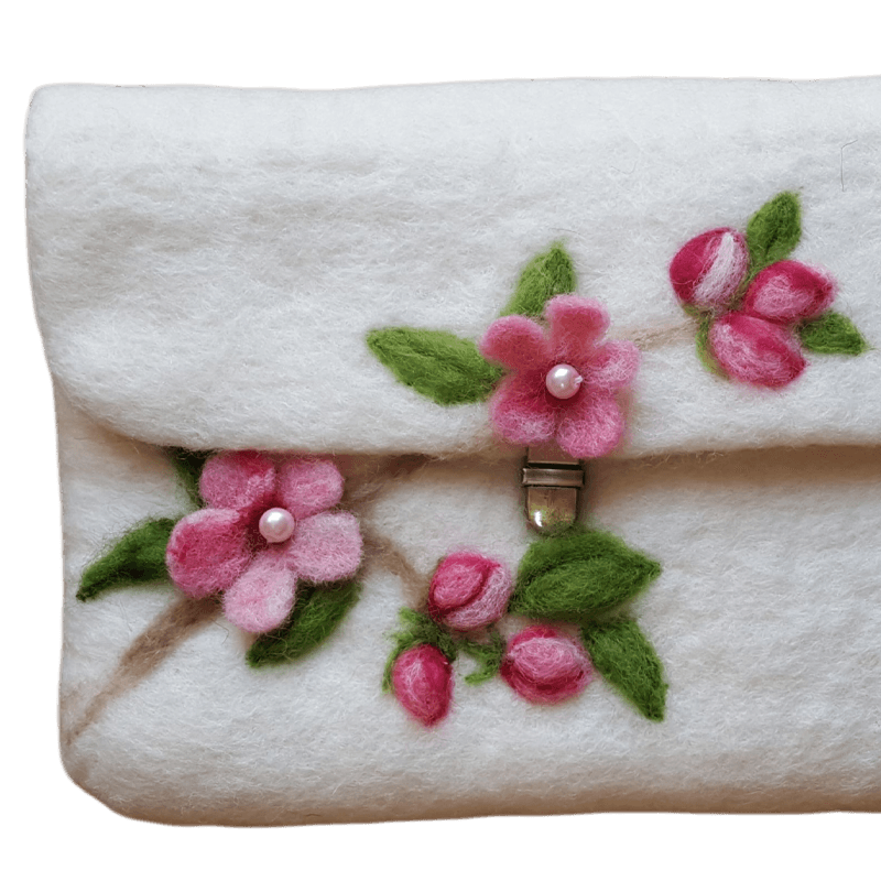 Blossom2 Design Felt Bag – Hoorfelt Brand — تصویر ۲