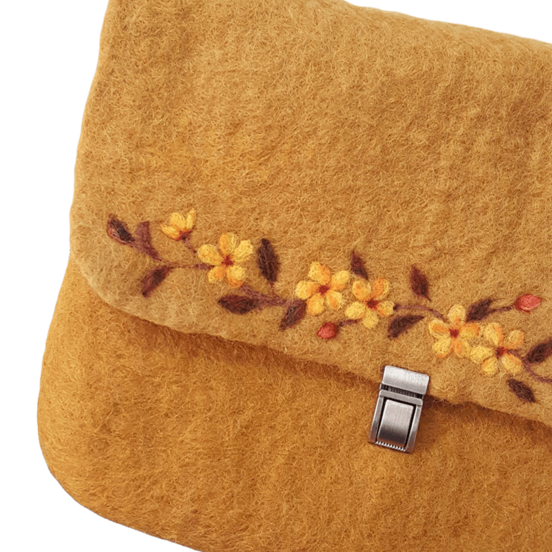 Blossom1 Design Felt Bag – Hoorfelt Brand — تصویر ۲