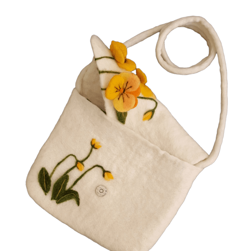 Wool Felt Bag – Violet2 Design – Hoorfelt Brand — تصویر ۳