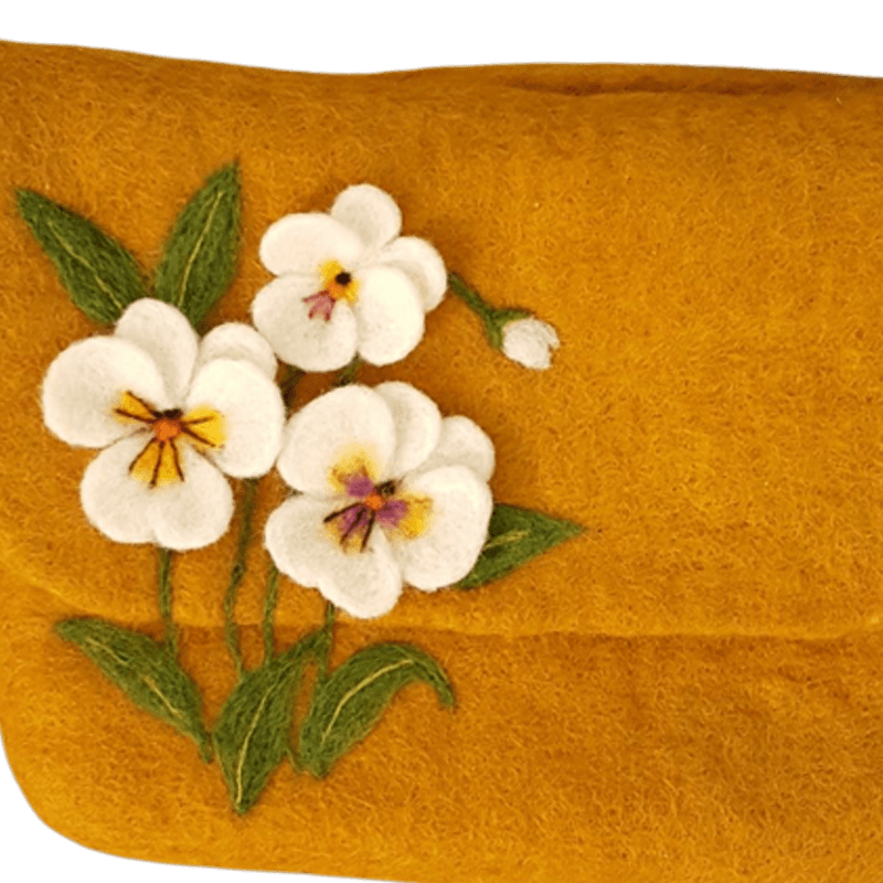 Wool Felt Bag – Violet2 Design – Hoorfelt Brand — تصویر ۴