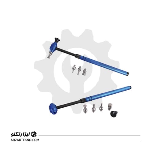 چکش کربنی کشویی ۵ سر صافکاری بدون رنگ مدل H2196 — تصویر ۲