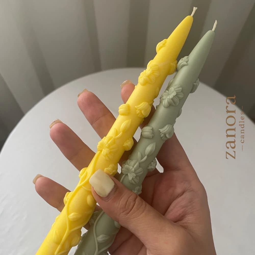 شمع قلمی گلی — تصویر ۳