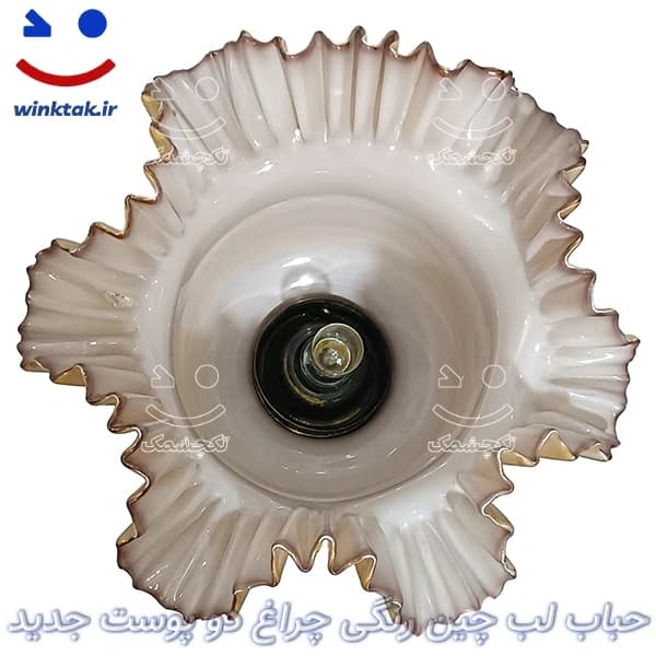 چراغ برقی دو پوست پایه بلند برنزی جدید — تصویر ۲