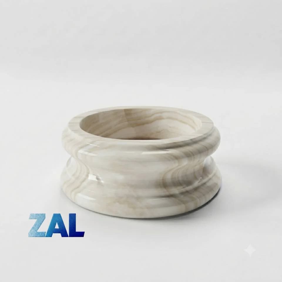 پایه ستون سنگی تراورتن عباس آباد طرح A