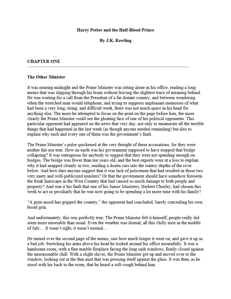 کتاب Harry Potter and the Half-Blood Prince (هری پاتر و شاهزاده دورگه، کتاب ۶) نسخه انگلیسی PDF | جی. کی. رولینگ (J.K. Rowling)