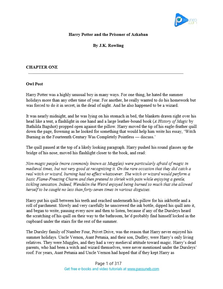 کتاب Harry Potter and the Prisoner of Azkaban (هری پاتر و زندانی آزکابان، کتاب ۳) نسخه انگلیسی PDF | جی. کی. رولینگ (J. K. Rowling)