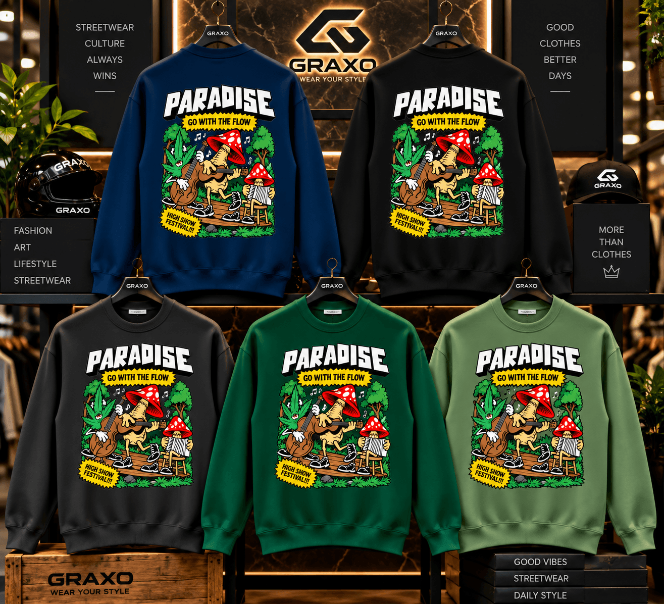 دورس قارچ Paradise | دورس طرح قارچ فانتزی و خاص | کد 2180 | مردانه و زنانه | گیفتیکس