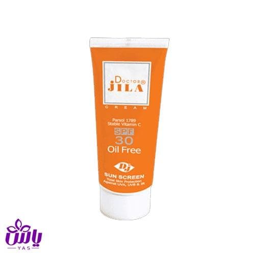 کرم ضد آفتاب SPF30 دکتر ژیلا رنگی و فاقد چربی 30 گرم