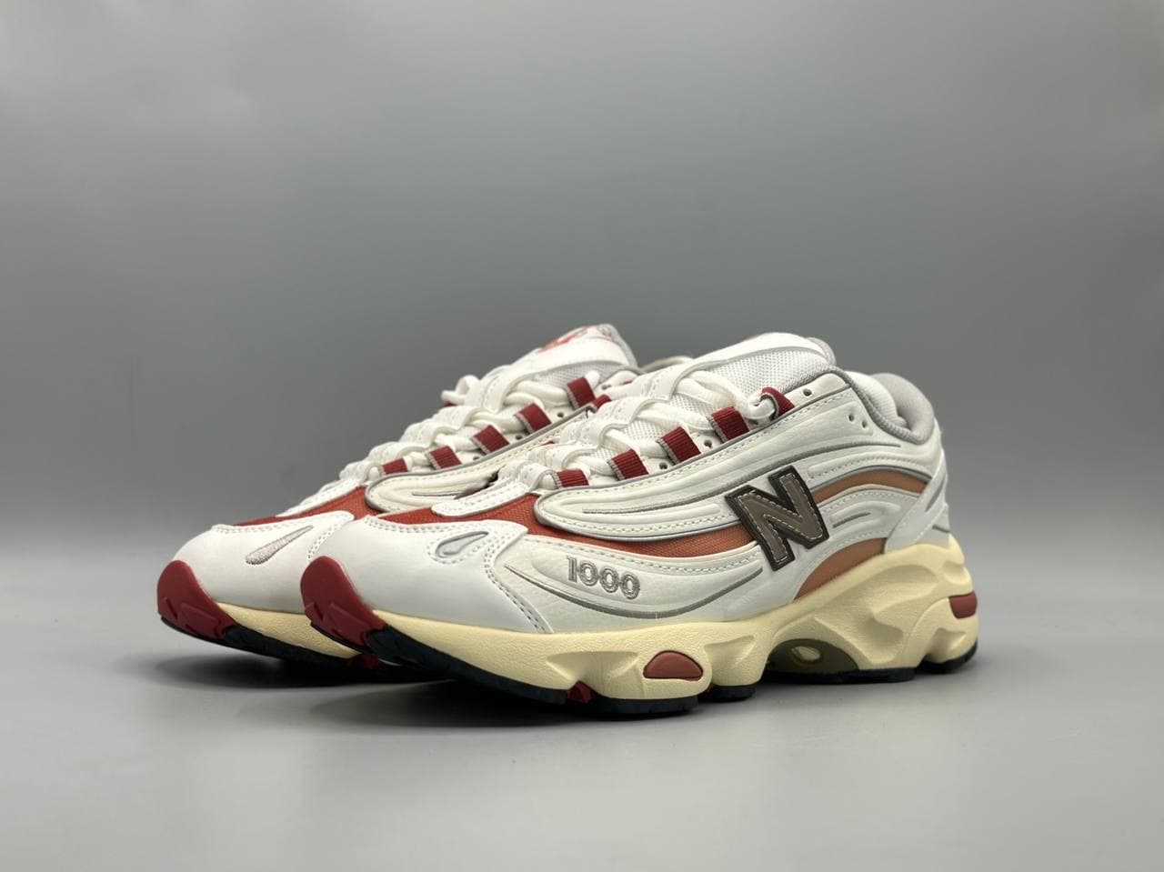 کتانی نیوبالانس 1000 سفید آجری/New Balance — تصویر ۵
