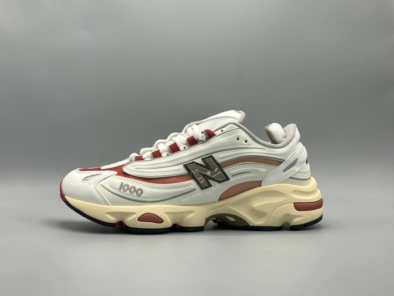 کتانی نیوبالانس 1000 سفید آجری/New Balance