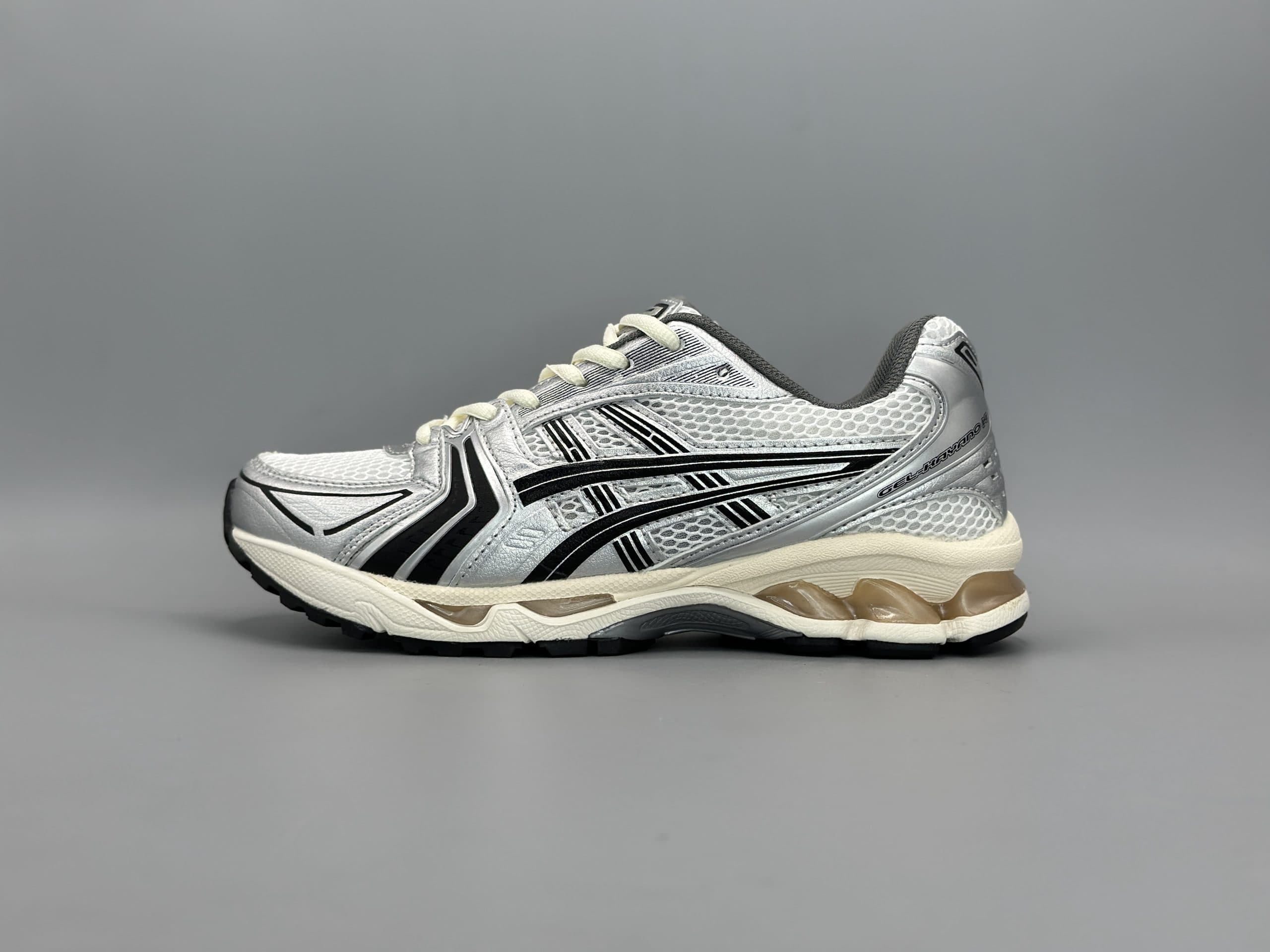 اسیکس کایانو 14 جوند سفید نقره مشکی/Asics kayano 14