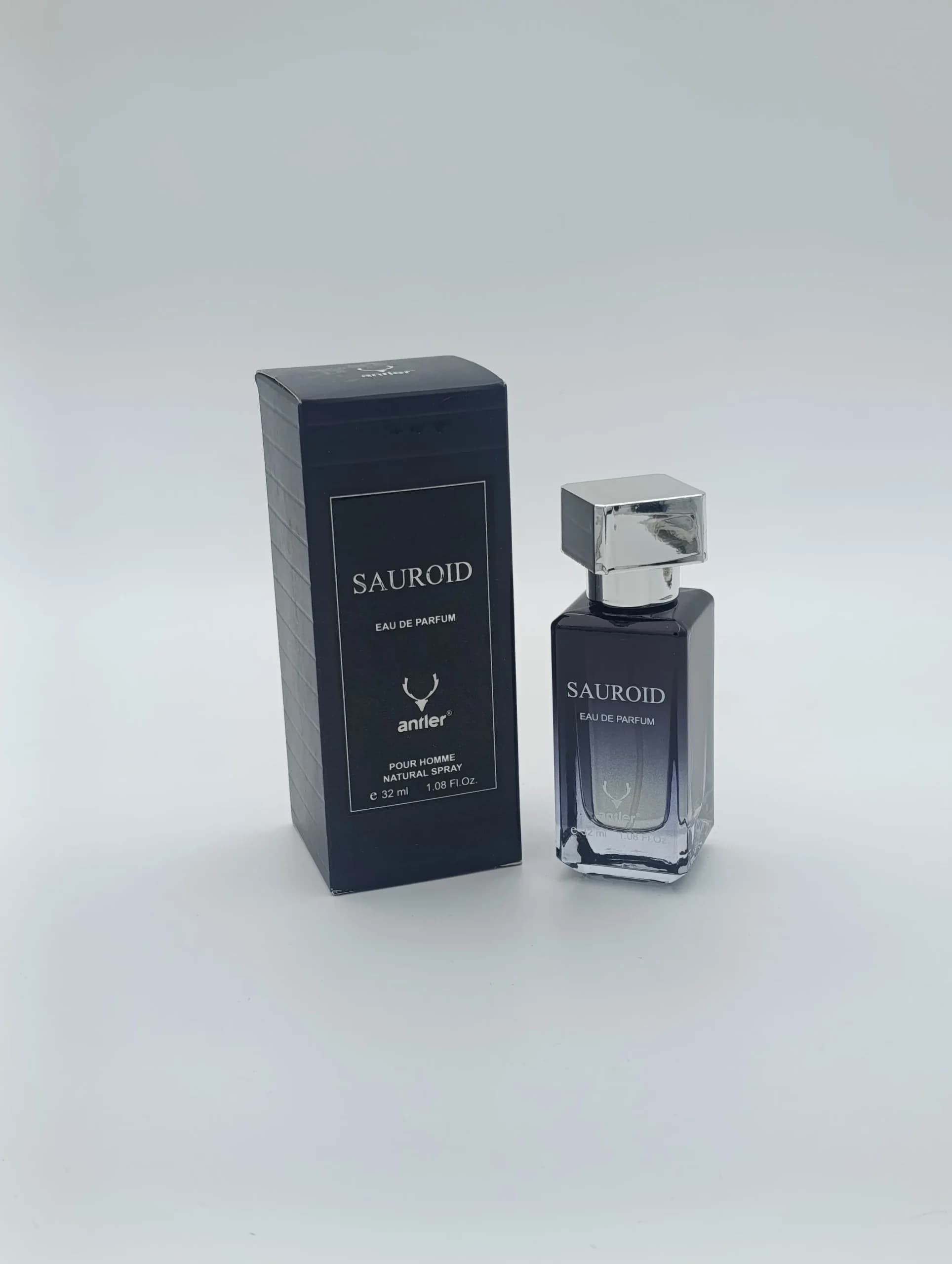 ادو پرفیوم جیبی مردانه انتلر مدل سائوروید Antler Sauroid حجم ۳۲ میل | ملایم و تلخ چهارفصل (اورجینال)