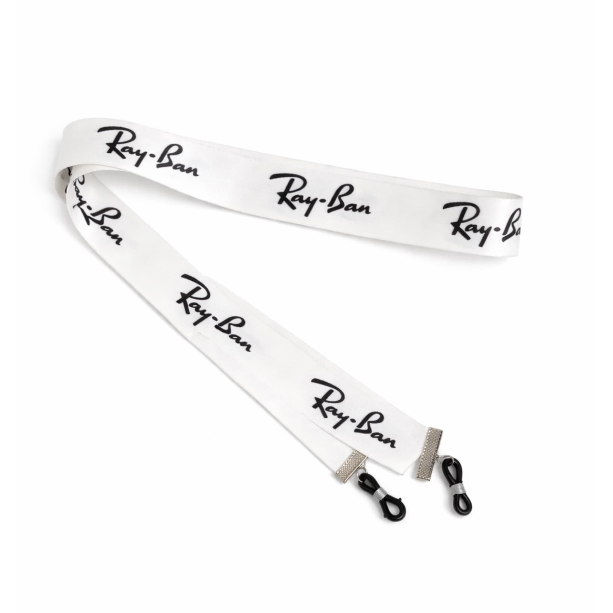 بند عینک پارچه‌ای طرح Ray-Ban سفید — تصویر ۳