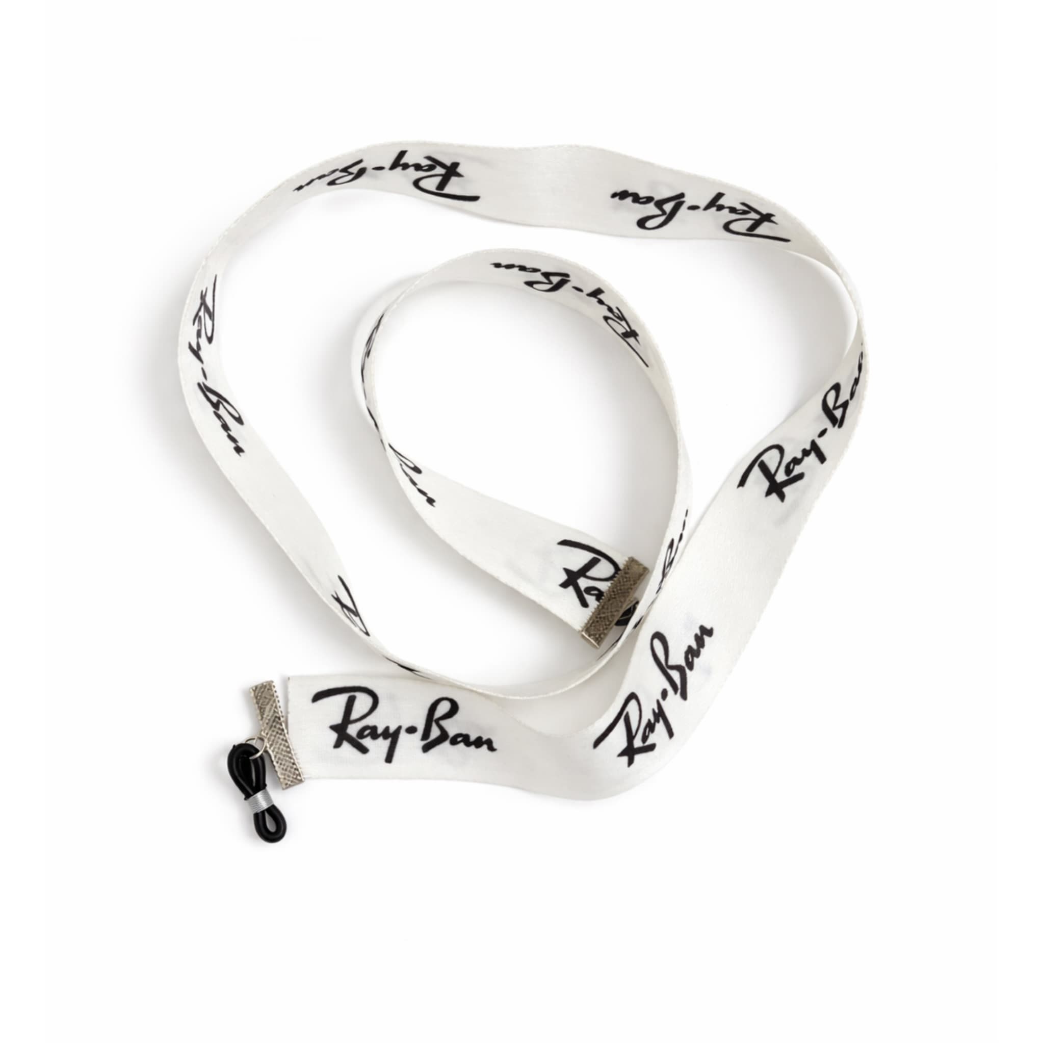 بند عینک پارچه‌ای طرح Ray-Ban سفید
