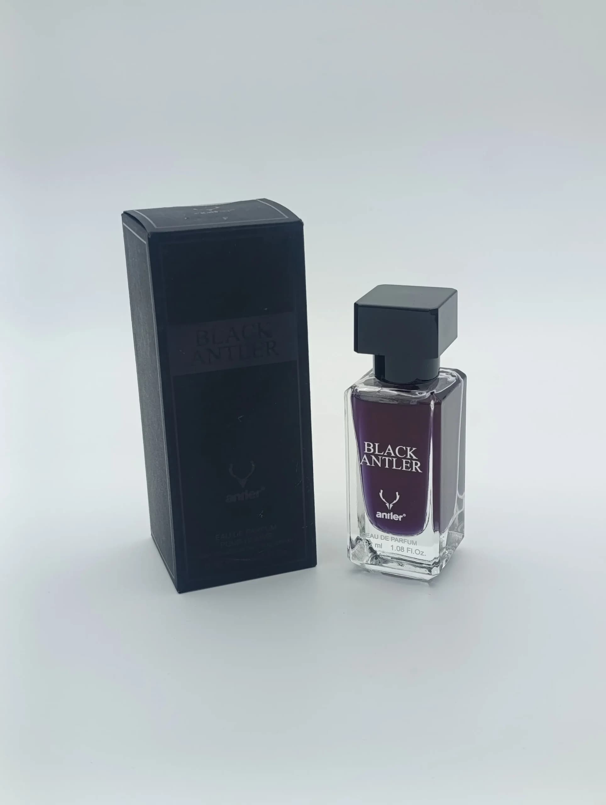 ادو پرفیوم جیبی مردانه انتلر مدل بلک انتلر Black Antler حجم ۳۲ میل | گرم، تلخ و دودی سنگین (اورجینال)