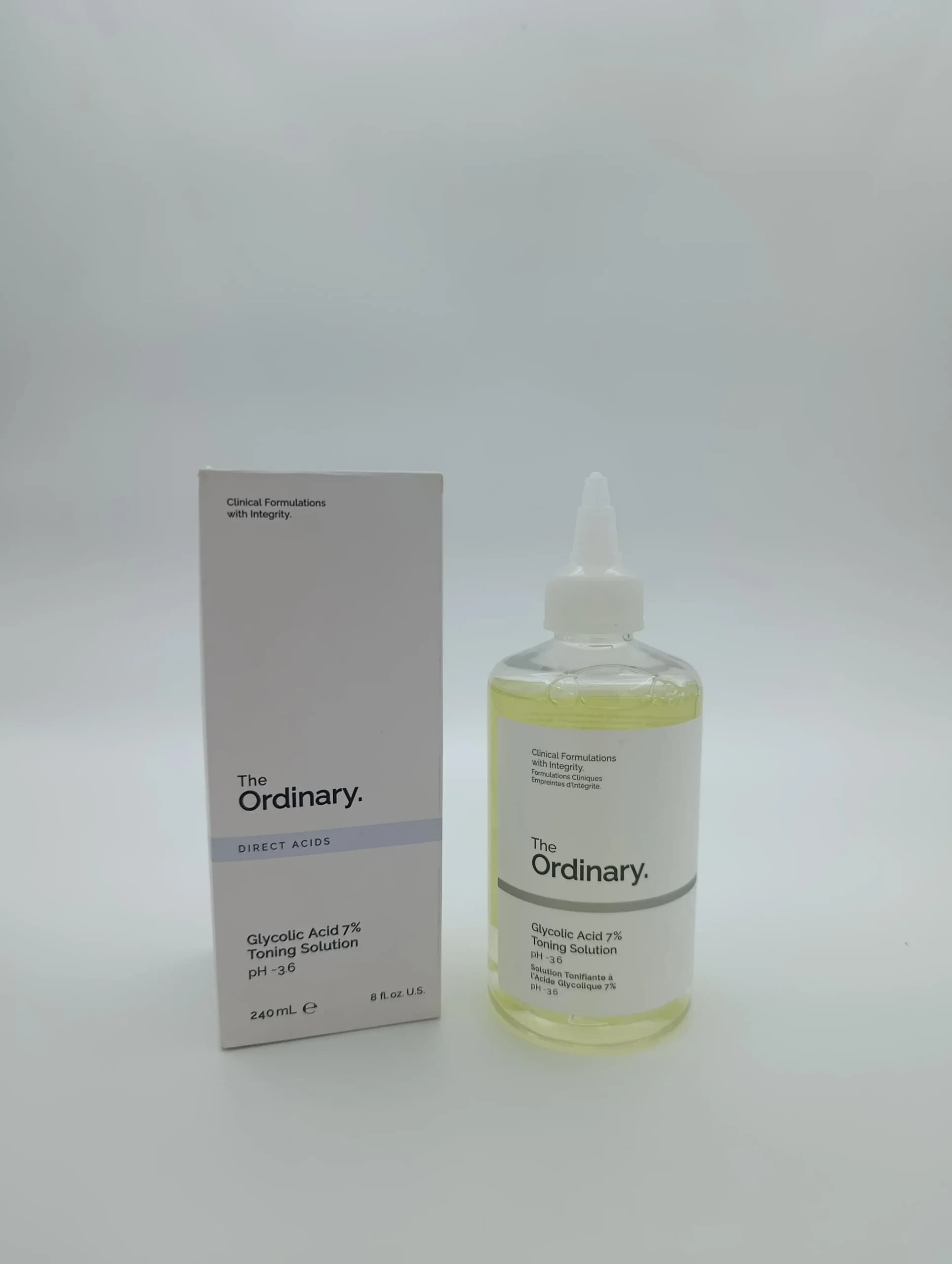 تونر گلیکولیک اسید ۷٪ اوردینری The Ordinary حجم ۲۴۰ میل | لایهبردار، روشنکننده و رفع لک (اصل کانادا)