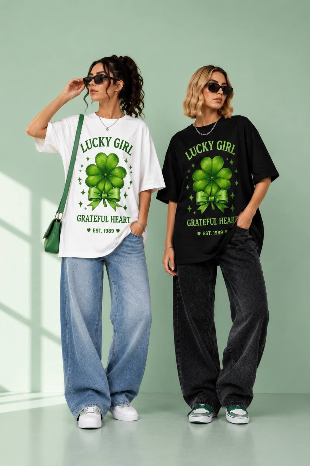 تیشرت طرح Lucky Girl گیفتیکس | کد 2107