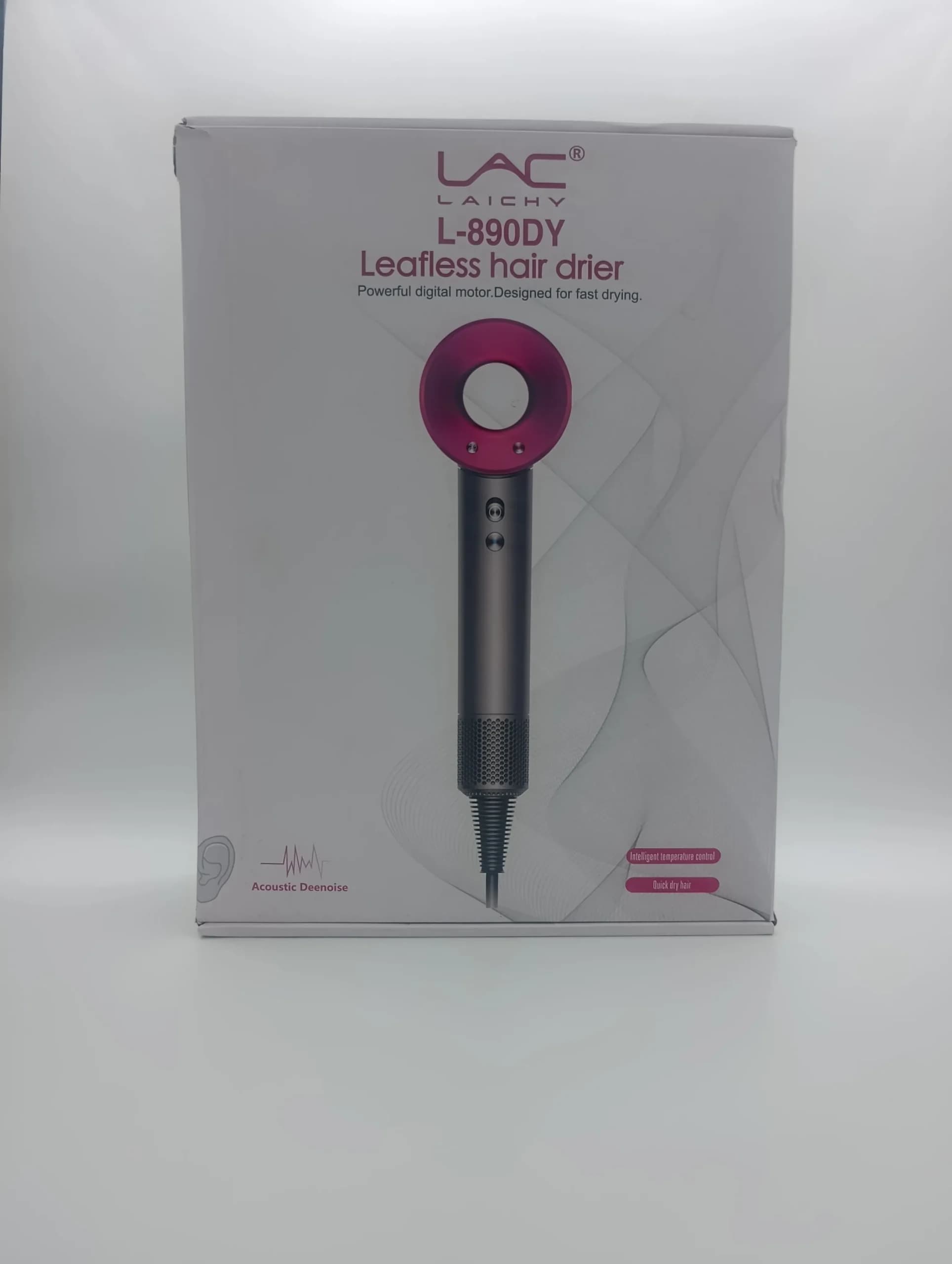 سشوار حرفه‌ای لاک لایچی LAC LAICHY مدل L-890DY توان ۲۰۰۰ وات | فوق‌العاده کم‌صدا با ۵ سری و کنترل هوشمند حرارت (اورجینال با ۱ سال گارانتی)