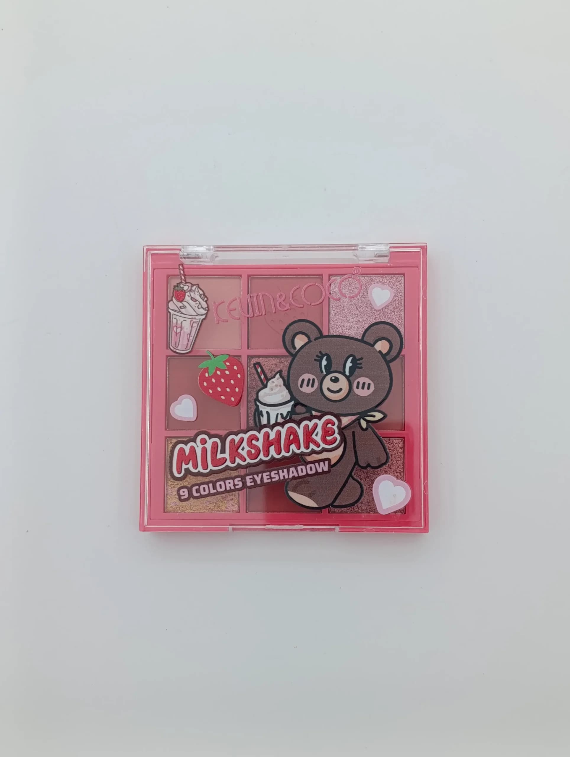 پلت سایه چشم ۹ رنگ کوین کوکو مدل Milkshake پلت B تم کارامل و توت‌فرنگی