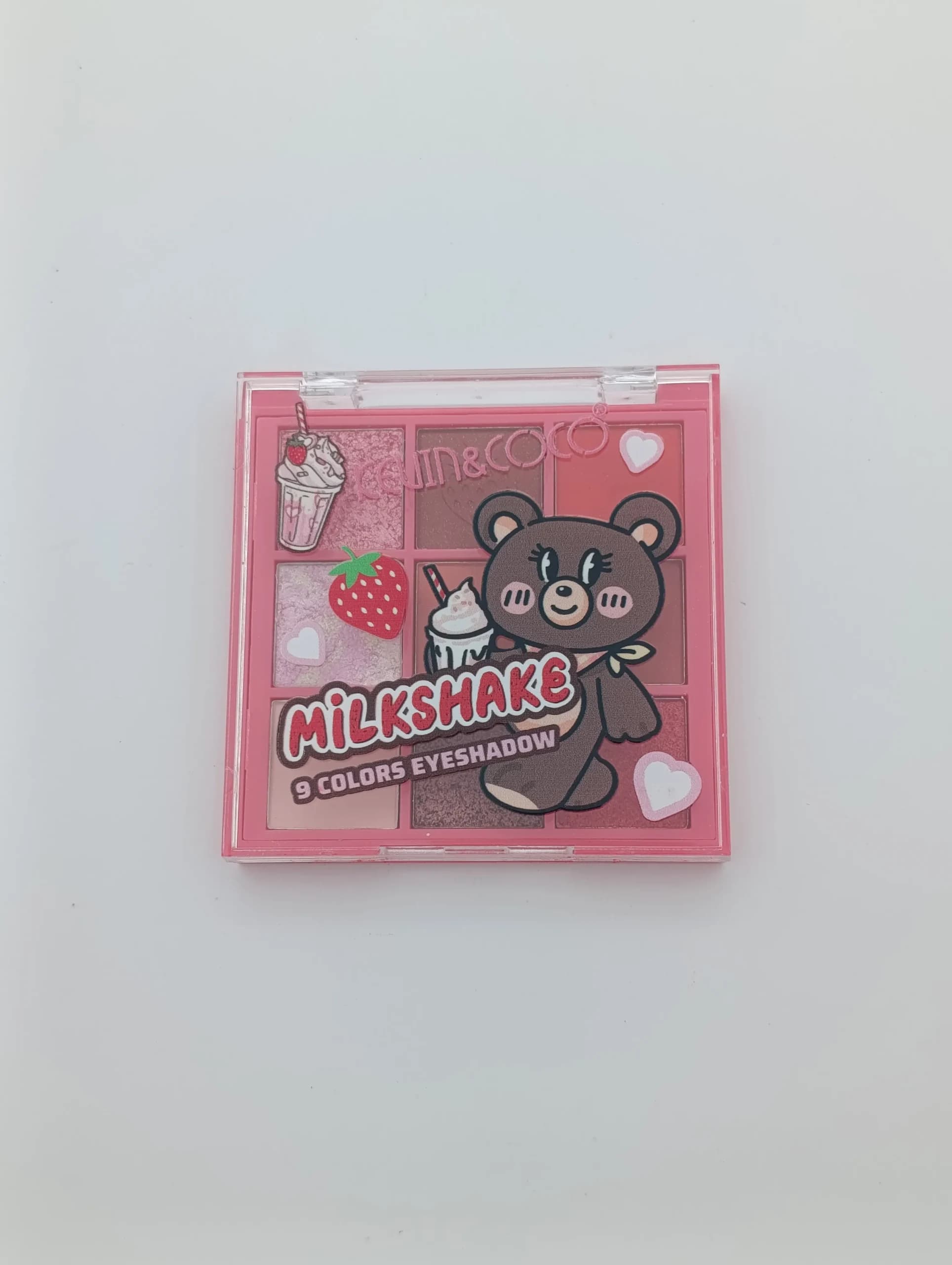 پلت سایه چشم ۹ رنگ کوین کوکو مدل Milkshake پلت A فانتزی توت‌فرنگی