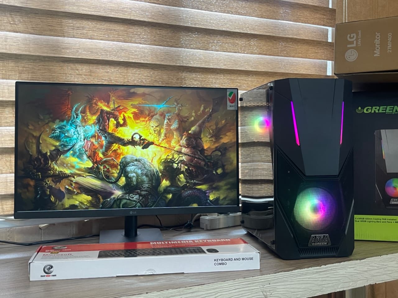 کامپیوترگیمینگ طراحی اداری-خانگی Core i5 |رم 16GB |گرافیک 8GB DDR5|کدY8| گارانتی تعویض — تصویر ۲