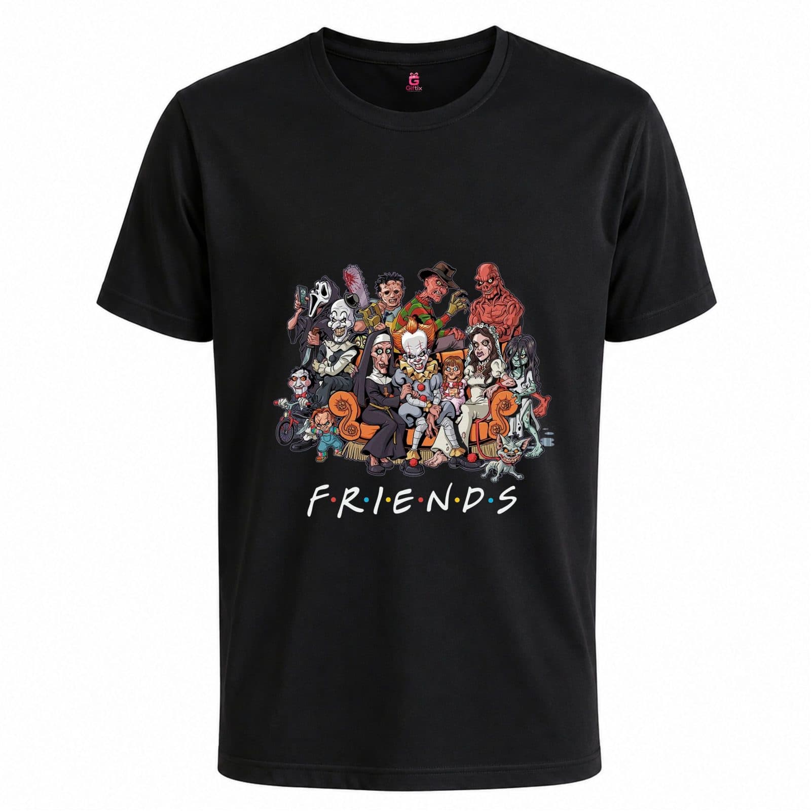 تیشرت Friends احضار روح | تیشرت کالکشن دارک و ترسناک خاص | کد 2039 | مردانه و زنانه | گیفتیکس